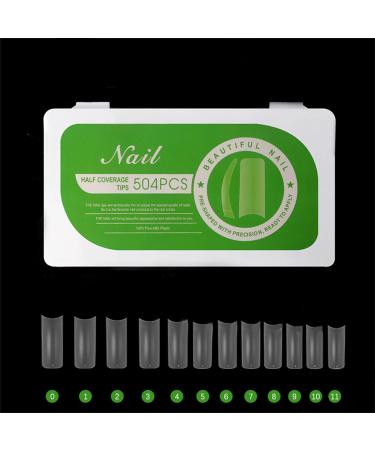 FEIlei 504Pcs Press on Nails Coffin Nail Tips Frosted Full Cover Fake Nail Artificial - Buy Online on GoSupps.com