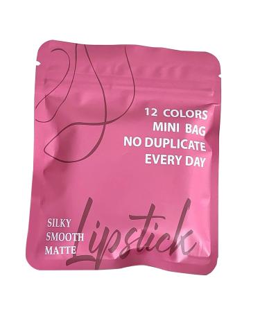 Generisch Mini Velvet Lipstick Set 12 Colors Non-fading Waterproof for Mother Wife Girlfriend Daughter