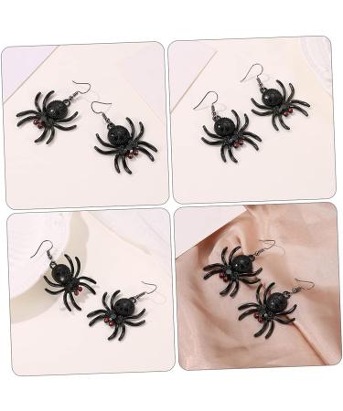 BIUDECO 3 Pairs Spider Eardrops Black Earrings for Men Women - Vintage Halloween Party Supplies - Buy Online on GoSupps.com