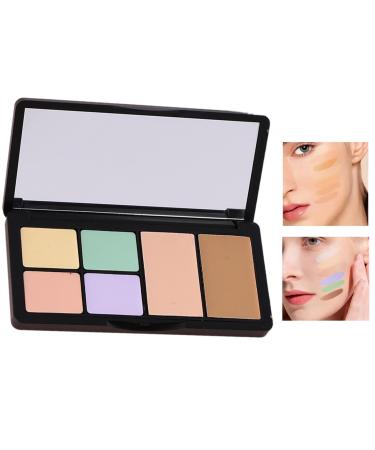 Contouring Concealer Palette Concealer Palette 6 Colors Contour Palette Cream Concealer Makeup Palette Full Coverage Long Lasting Corrective Concealer for Redness