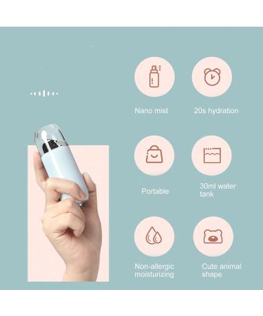 Facial Sprayer 30ml Water Replenishing Device USB Charging Mini Cute Portable Facial Care Beauty Moisturizing Facial Sprayer (#2) - Buy Online on GoSupps.com