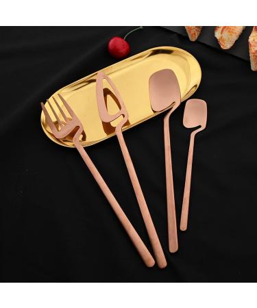 Flatware Sets 16Pcs Black Matte Cutlery Set 304 Stainless Steel Dinnerware Western Knife Fork Spoon Dinner Set Kitchen Flatware Tableware Set (Color : Black) - Buy Online on GoSupps.com