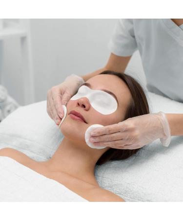 Disposable Non Woven Eye Care Masks - 200 Sheets Eye Covers for Skincare & Makeup | Cotton Facial Spa Paper - Buy Online on GoSupps.com