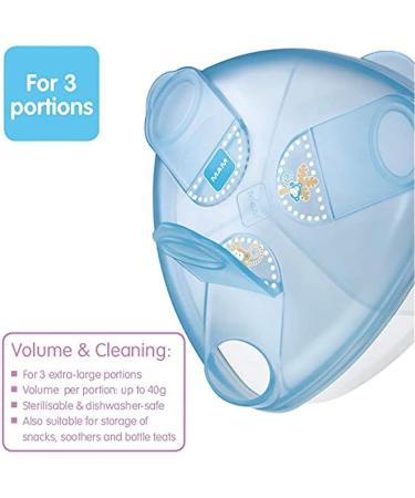 MAM Milk Formula Dispenser - BPA-Free White Baby Milk Powder Box - Stores 40g Per Serving - Convenient 3-Serving Storage - Green Single - Buy Online on GoSupps.com