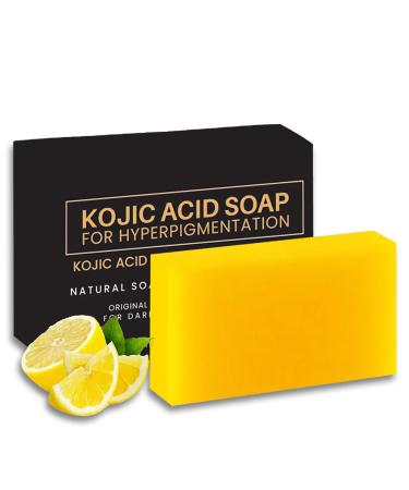 Kojic Acid Soap 3 In 1 Vitamin C & Kojic Acid & Collagen Face & Body Soap Bar Natural Brightening & Acne Control Kojic Soap Turmeric Kojic Acid Soap Moisturizing & Redness & Acne