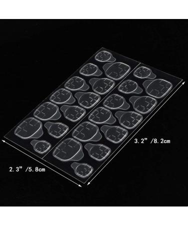 Double-side Glue Nail Sticker Adhesive Transparent Nail Sticker Non-toxic Transparent Double Sided Adhesive Flexible Fake Nail Stickers for Manicure Supplies. 10 Sheets - Buy Online on GoSupps.com