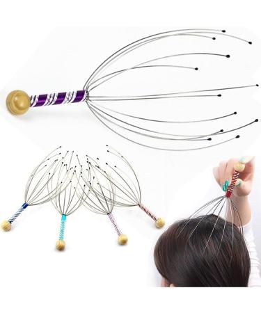 2pcs Octopus Shape Head Scratcher - Stainless Steel Wire Body for Stress Relief & Relaxation | Dijiusidy | International Shipping - Buy Online on GoSupps.com