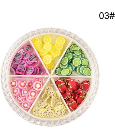 Lurrose Fruit Pattern Nail Art Decor Slices - Colorful DIY Nail Decoration for Girls - Buy Online on GoSupps.com