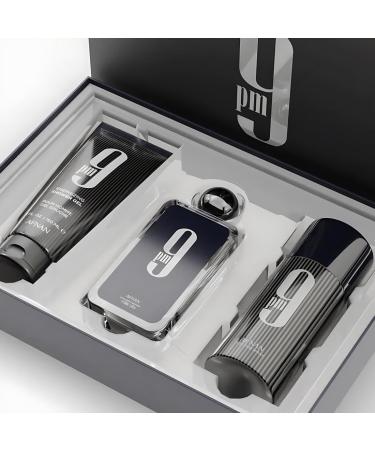 Afnan 9 Pm 3 Piece Set for Men (3.4 Oz De Parfum Eau De Parfum Spray + 5.0 Oz Shower Gel + 5.0 Oz Perfume Deodorant) 9 PM Gift Set - Buy Online on GoSupps.com