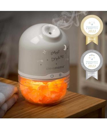 ClevaMama ClevaPure Himalayan Salt Lamp Humidifier Air Purifier Aromatherapy Diffuser for Nursery - Universal Adapter 110-240V | Shop Now - Buy Online on GoSupps.com