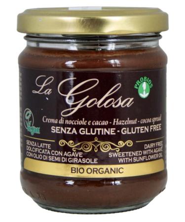 Probios La Golosa Gluten-Free Hazelnut and Cocoa Spread 200 g