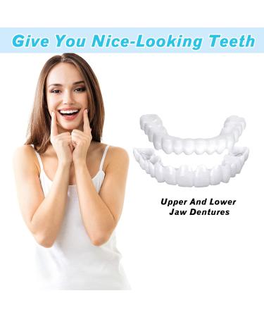 Comfortable Fake Teeth Veneers for Men and Women - 2 PCS Set for Teeth Protection - Buy Online on GoSupps.com