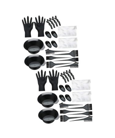 FRCOLOR 2 Sets Hair Dye Kit Hair Color Bowls Diy Salon Tool Hair Salon Tool Kit Salon Hair Coloring Supplies Hair Color Mixing Bowl Hair Dye Bowl Brush Hair Tinting Tool Shawl Disposable