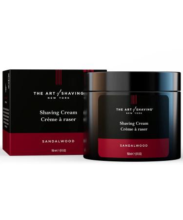 The Art of Shaving Sandalwood Shaving Cream for Men | Protects Against Irritation and Razor Burn | Clinically Tested for Sensitive Skin | 5 oz - Perfect Gift - Buy Online on GoSupps.com