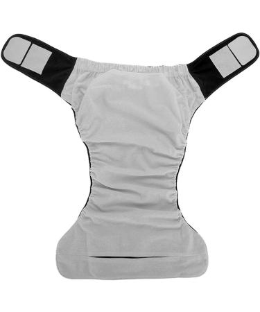 Dekaim Adult Cloth Diaper Nappy Protector | Waterproof Senior Diaper Cover | Adjustable Washable Liners for Men or Women - Black - Buy Online on GoSupps.com