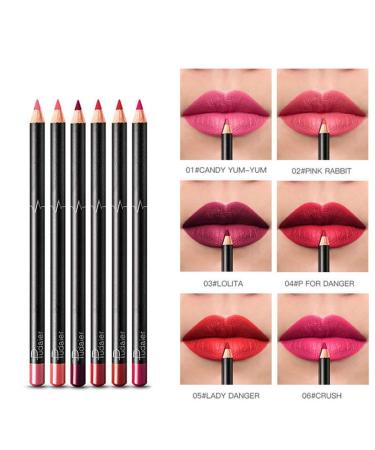 NICEFACE 18 Color Matte Lip Liner Pencil Set - Waterproof & Long Lasting | Professional Lip Liner Pen Makeup Cosmetic - 18pcs/set - Buy Online on GoSupps.com
