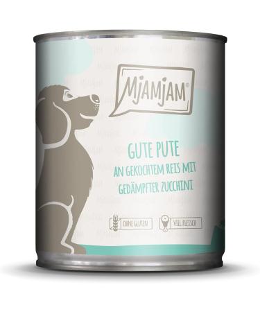 Mjamjam Premium Wet Dog Food - Monopacle I with Lamb & Turkey 6 Pack (6 x 800g) - Natural & Rich in Meat - Buy Online on GoSupps.com