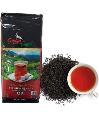 Ceylan Black Ceylon Tea Loose Leaf Tea Earl Grey Tea Loose Leaf Premium Quality Pure Ceylon Tea (OP 1) 500 Gr - Buy Online on GoSupps.com