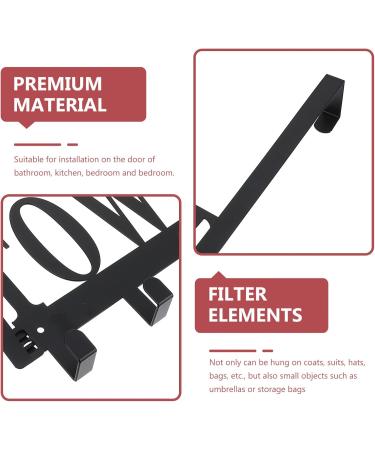 CHILDWEET Towel Hook 1pc Door Hook Storage Hooks Over The Door Clothes Hanger Punch Storage Rack Back Door Key Hook - Buy Online on GoSupps.com