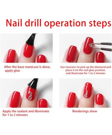 Lofuanna Crystal AB Rhinestones Set - 1440pcs Diamonds with Nail Art Tools for Nail Decoration - Buy Online on GoSupps.com