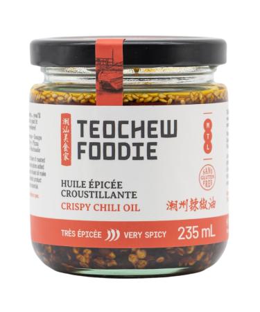 Crispy Chili Oil Handcrafted and Family-Made Infused with Ginger Onions and Unique Chinese Spices - Rich & Deep Flavor Quality Ingredients - No MSG Vegan and Gluten Free Very Spicy