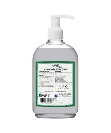 Mirah Belle Charcoal Body Wash | Anti Acne & Blemish Treatment | Pore Cleansing & Exfoliating | Sulfate & Paraben Free - 250 ml - Buy Online on GoSupps.com