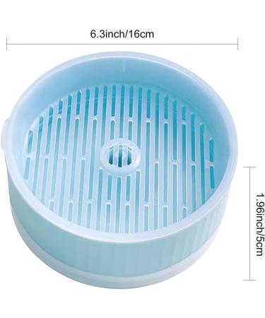Anulely Cat Grass Plant Container - Earth-Free Sprouter Tray for Indoor Cats & Pets | Stylish Blue Planting Box for Home D cor - Buy Online on GoSupps.com