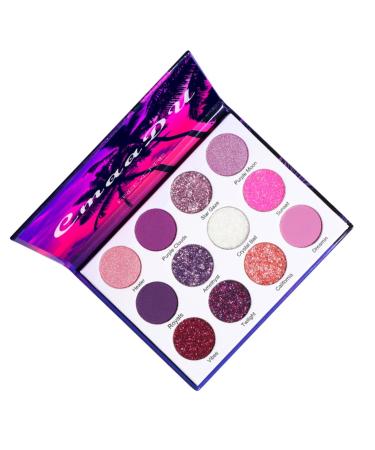 Healvian 1 Box Eyeshadow Palette Makeup Palette Makeup Supplies Woman Eyeshadow Pallet Makeup Pallet Plastic 1 count (Pack of 1) Colorful