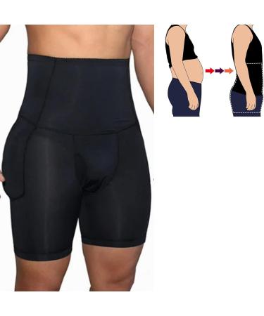 Men's Tummy Control High Waist Slimming Shorts - Soft Stretchy Breathable Body Shaper in X-Large - Buy Online on GoSupps.com