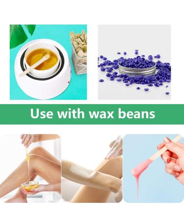100 Wooden Wax Spatulas - Hair Removal & Eyebrow Wax Applicator Sticks - Buy Online on GoSupps.com