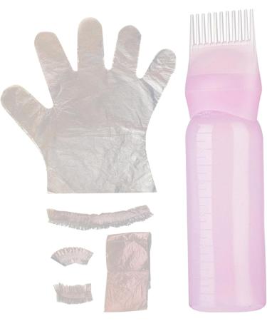 Hair Dye Kit 160ML Hair Oil Applicator Bottle with Scale and Disposable Hair Color Kit Includes Ear Cover Gloves Cape Cap DIY Salon Home Hair Dying Tool Hair Oil Applicator Bottle - Buy Online on GoSupps.com