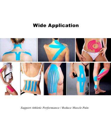 PTmehuu Kinesiology Tape Extra Wide 2 inch 4 inch x 16.4 feet Roll Waterproof Latex Free Athletic for Pain Relief  Muscle Support  Recovery 4 Inch x 16.4 Feet (1 Roll) Beige - Buy Online on GoSupps.com