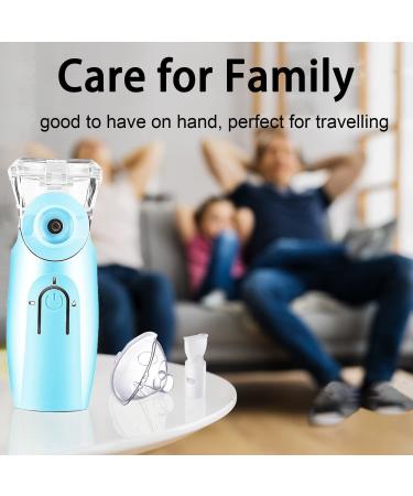 MAYLUCK Handheld Portable Ultrasonic Nebuliser for Baby Kids Adults - Blue - Buy Online on GoSupps.com