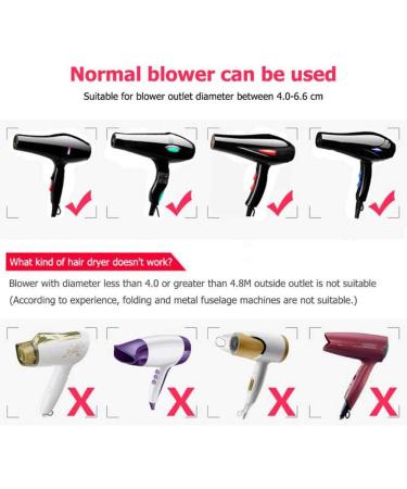 Folding Silicone Hair Diffuser - Portable Pink Universal Diffuser for Curly Hair - Ideal for Home and Salon Use - Buy Online on GoSupps.com