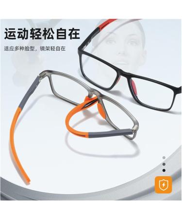 SHXSYN KY1119 Myopia-Anti Blue Light Glasses - Stylish Large Frame for Men & Women | TR90 Sports Optical Frame | 1.50 Gray Lens - Buy Online on GoSupps.com