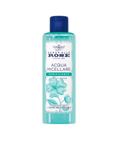 Acqua alle Rose Acqua alle Rose Purifying Micellar Water for Blemish-Prone Skin Structuring and Cleansing Face Eyes and Lips with Astringent Active Ingredients of Multiflora Rose to Soothe No Rinse 200 ml