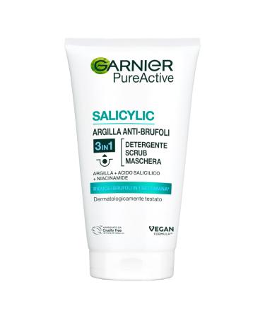 Garnier Garnier -Pure Active 3 in 1 Cleanser + Scrub + Mask for Mixed Skin - Avec imperfections 150 ml