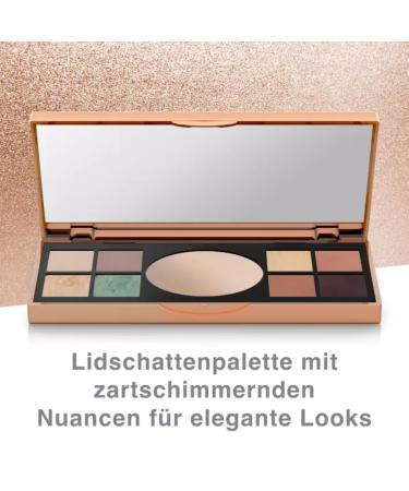 M. Asam Magic Finish Golden Vibes Eyeshadow & Highlighter Palette - 8 Harmonizing Shades Integrated Mirror Versatile Makeup for Stunning Looks - Shop Internationally! - Buy Online on GoSupps.com