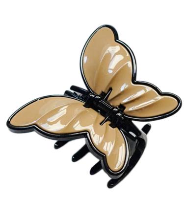 Daily Large Hair Clips With For Butterfly Decor Hair Clips For Women Thick Hair Premium Jaw Clips For Thick Hair Large Coffee