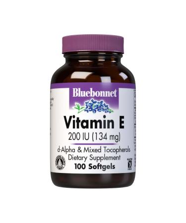 Bluebonnet Nutrition Vitamin E 200 IU 100 Softgels