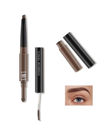 Boobeen 3 in 1 Eyebrow Pencil Micro Definer Long Lasting Eyebrow Coloring Brows Pen with Brows Cream and Powder Waterproof Eyebrow Makeup #2