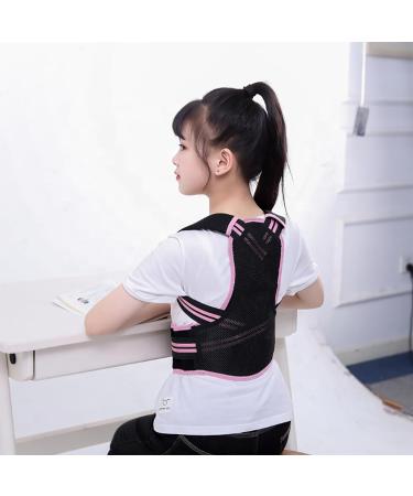 Posture Corrector for Kids and Teens Adjustable Upper Back Brace Posture Corrector with Soft Shoulder Pads and Elastic Belts Hunchback Corrector for Improve Slouching and Humpback Pink X-Small - Buy Online on GoSupps.com