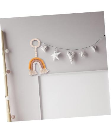 MERRYHAPY Mini Wreath Teether - Infant Molar Soothing Ring for Teething - Bead Garland Teeth Grinding Tool - Wood Household Props - Buy Online on GoSupps.com