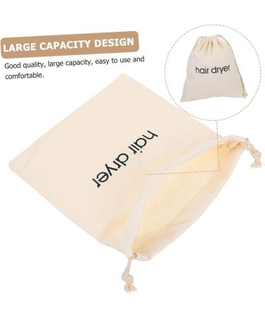 DRESSOOS 2pcs Hair Dryer Storage Bag Hair Dryer Pouch Bag Hairdryer Bag for Travel Bags Wash Bag Beige Fabric - Buy Online on GoSupps.com