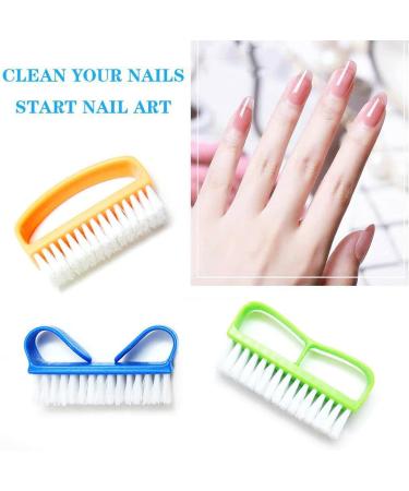 Nail Clean Brush Set - Double Sided Finger Cleaning Brushes (3 Pcs) | Strong Bristles, Ergonomic Handle | Ideal for Fingernails & Toenails - Buy Online on GoSupps.com
