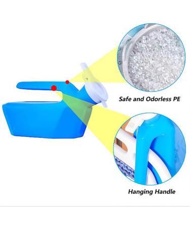 Blue ICEMOB Urinals for Men Male Urine Bottles Non Spill 2000ML Pee Bottle for Men with Cleaning Brush Clear Scale Portable Urinal for Home Camping Travel 1.6M Hose - Buy Online on GoSupps.com