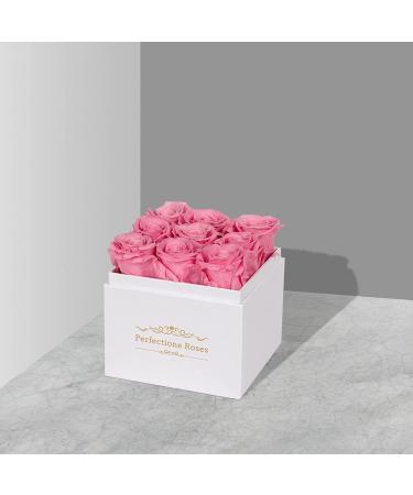 Preserved Pink Roses in Box | Long-Lasting Gift for Her | Anniversary, Mother's Day, Valentine's Day, Christmas - Buy Online on GoSupps.com