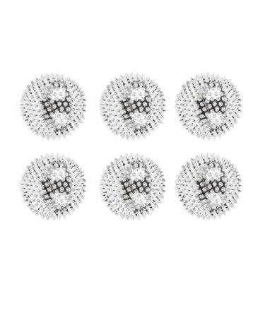 6 pieces of hedgehog ball metal - massage balls acupressure ball hard magnetic acupressure balls massage balls magnetic massage ball hingnetic magnetic for stress relief or massage 32 mm
