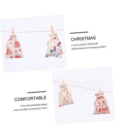 KONTONTY 1 Set Countdown Candy Bag Calendars Candy Bags Christmas Drawstring Bag Wrapper Number Pendant - Buy Online on GoSupps.com
