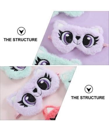 Buy Plush Cartoon Panda Eye Mask - Soft Light Purple Sleep Mask for Girls | International Shipping - Buy Online on GoSupps.com